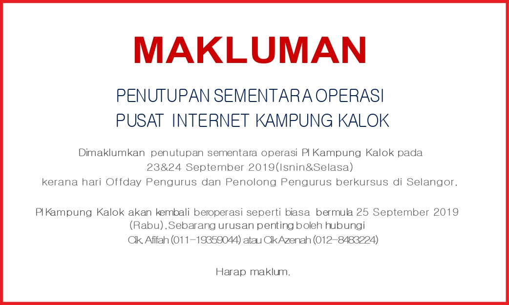NOTIS PENUTUPAN PI 230919